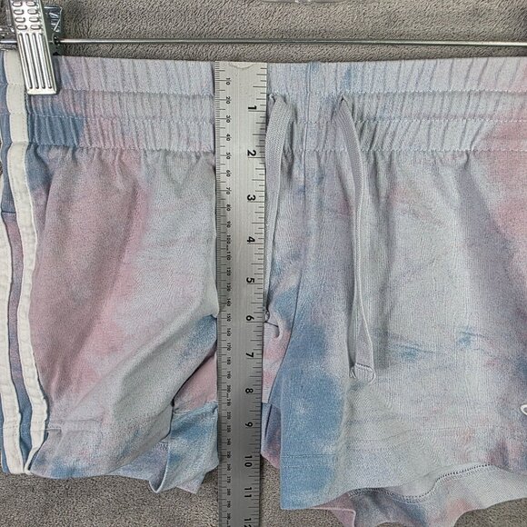 Womens Adidas Tie-Dye Pastel Athletic Shorts Cotton Polyester Blend 3" Inseam S - Picture 6 of 11